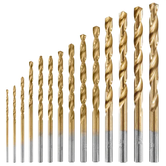 14 PC. Titanium Drill Bit Set