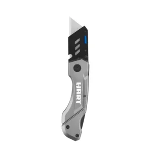 Folding Lock-Back Utility Knife w/ 10 Blades