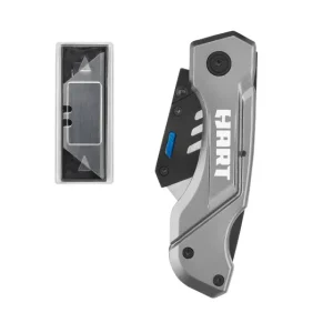 Folding Lock-Back Utility Knife w/ 10 Blades - view 2