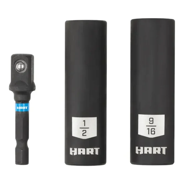 3PC Deep Well Impact Socket Set