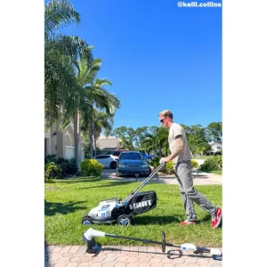20V 16″ Electric Push Lawn Mower Kit - view 2