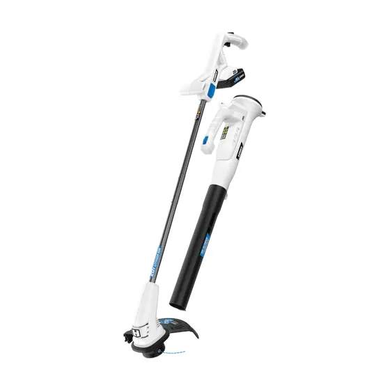 20V 10″ String Trimmer & Bazooka Blower Combo Kit