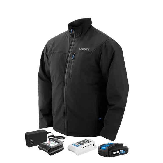 20V Heated Black Jacket Kit – L