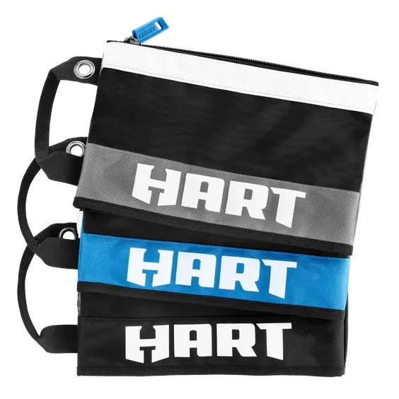 12” Multi-Color Zipper Pouch Set