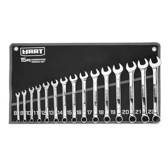 15 PC MM Combo Wrench Set