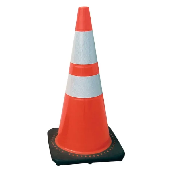 SAS Safety 7501-28 28″ Orange Fluorescent Traffic Cone with Reflective Bar