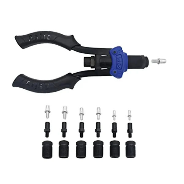 Astro Pneumatic Hand Rivet Stud Setter Kit Metric & SAE with Rivet Studs (1455)