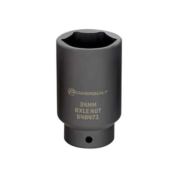 Powerbuilt 648471 Alltrade 1/2″ Dr x 34mm Axle Nut Socket