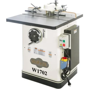 Shop Fox 3 HP Shaper with 28″ x 30″ Cast-Iron Table and Spindles (W1702)