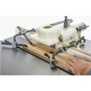 Shop Fox 3 HP Shaper with 28″ x 30″ Cast-Iron Table and Spindles (W1702) - view 4