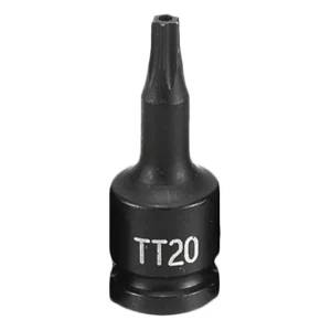 Grey Pneumatic 1/4″ Dr. x TT20 Tamper Proof Star Driver Socket (920TT)