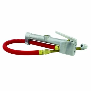 Milton S506 Dual Head Chuck Tire Inflator Gauge – 15″ Hose