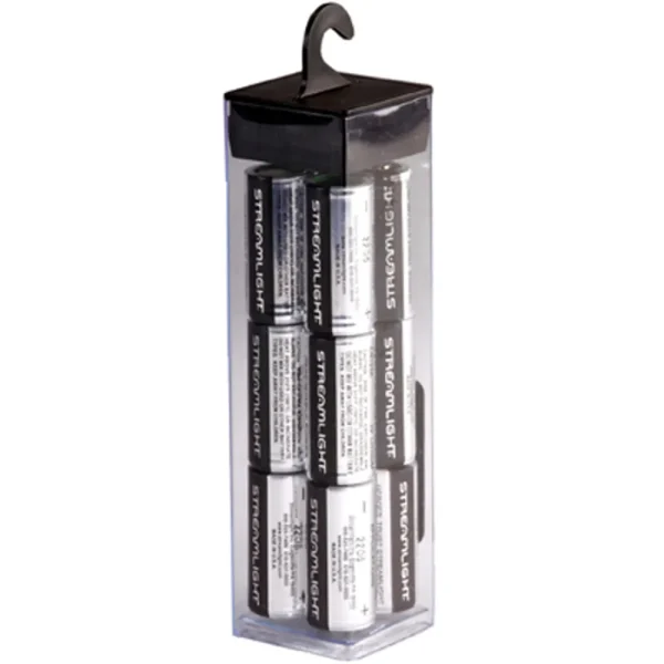 Streamlight CR123A Lithium Battery 12-Pack for High-Performance Devices (85177)