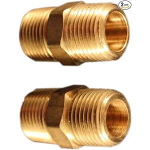 Milton S647 M. Hex Nipple, 3/8″ x 3/8″ NPT