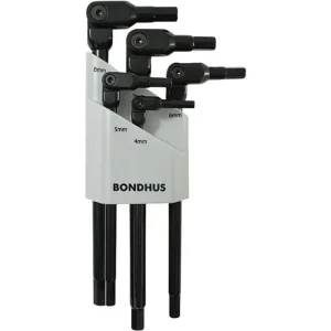 Bondhus 5-Piece 4-8mm Metric Hex Key Set (00027)