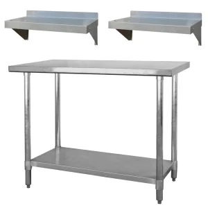 Sportsman Series SSWSET48 48″ Stainless Steel Work Station w/ 2 x 24″ Shelves