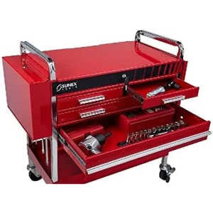 Sunex Tools Deluxe Red Service Cart with Locking Top & 4 Drawers (8013A) - view 2