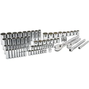 Gearwrench 80948 76PC 1/4 & 3/8 Dr. 12 Pt. SAE/Metric, Std/Deep - view 2