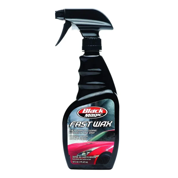 Black Magic 120025 2-in-1 Fast Wax Spray, 16 oz.