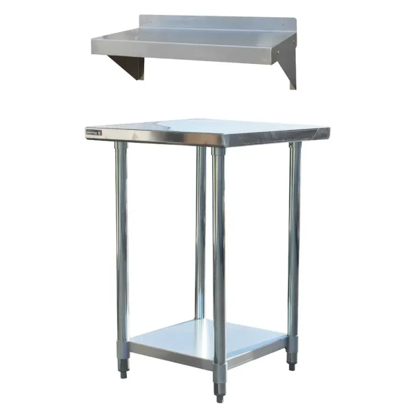 Sportsman Series SSWSET24 24″ Stainless Steel Work Station w/ Workbench & Shelf