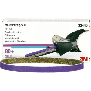 3M 3/8″ X 13″ 80+ Grit Cubitron II File Belt 786F (33440)