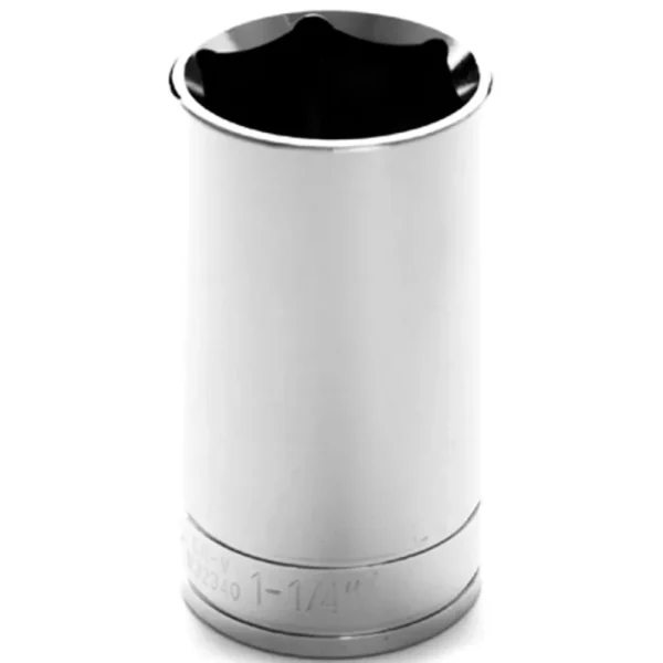 Performance Tool W32340 Chrome Socket, 1/2″ Drive, 1-1/4″, 6 Point, Deep