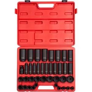 Sunex 1/2″ Dr. 12 Pt. 39 Pc. SAE Master Impact Socket Set (2698) - view 2