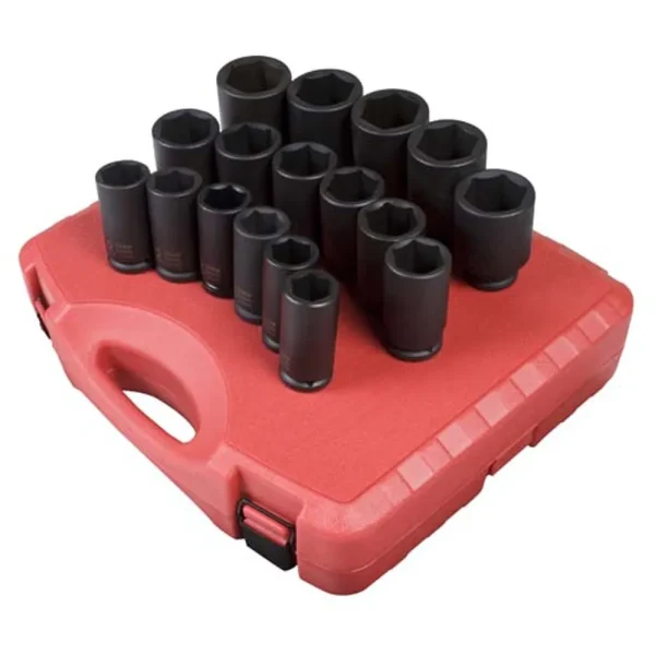 Sunex 17 Piece Metric Deep Impact Socket Set (4686)
