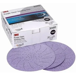 3M 5″ P800 Hookit Purple Clean Sanding Abrasive Disc (30460)