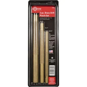 Mayhew Tools 61360 Brass Drift Punch Set, 3 Pieces