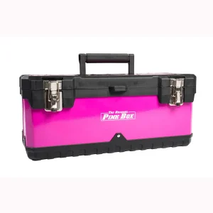 The Original Pink Box 20-Inch Portable Steel Toolbox (PB20PTB)