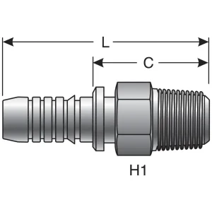 Gates Power Crimp 3/16 Inch Hydraulic Coupling – 80001X - view 3