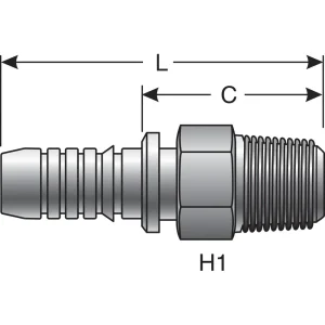Gates Power Crimp 3/16 Inch Hydraulic Coupling – 80002 - view 3