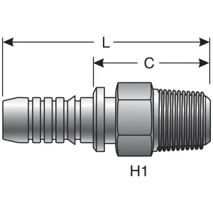 Gates Power Crimp 3/16 Inch Hydraulic Coupling – 80002X - view 3