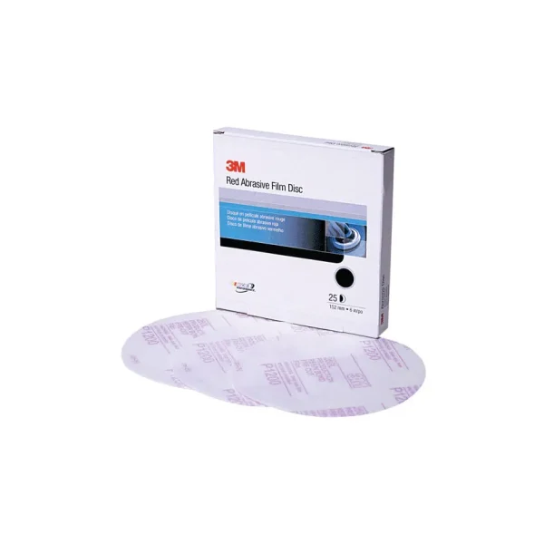 3M Red Abrasive 6″ Finishing Film Stikit Discs