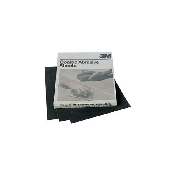 3M Utility Cloth Sheet, 9″ x 11″ Medium Grit – 02432
