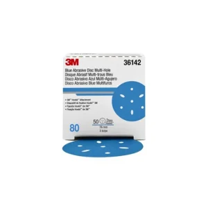 3M Hookit 3″ Multi-Hole Blue Abrasive Discs