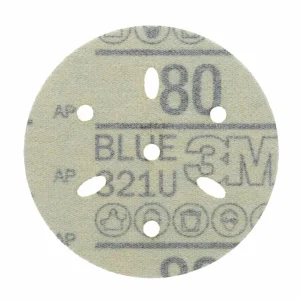 3M Hookit 3″ Multi-Hole Blue Abrasive Discs - view 3