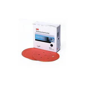 3M 6″ Red Abrasive Hookit Disc D/F, P320 Grade – 01140