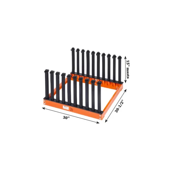 Equalizer® Burco® 9-Slot Redi Rack™, 15″ Masts – BT1048