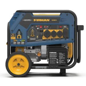 Firman Tri Fuel Portable Generator 9400/7500W Electric Start Gas, Wheel Kit 50 ST CAN (T07571)