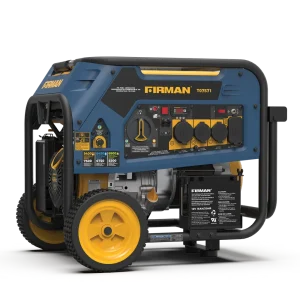 Firman Tri Fuel Portable Generator 9400/7500W Electric Start Gas, Wheel Kit 50 ST CAN (T07571) - view 2