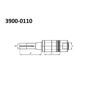 HHIP 1″ R8 STUB MILLING MACHINE ARBOR (3900-0110) - view 2