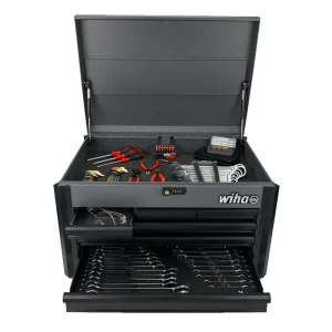 Wiha 147 Piece Bench Top Tool Chest Kit, Gray (91882)