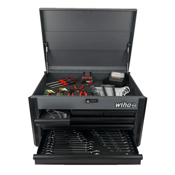 Wiha 147 Piece Bench Top Tool Chest Kit, Gray (91882)