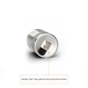 Dynamic Tools 1/2″ Drive 6 Point SAE, 13/16″ Standard Length, Chrome Finish Socket (D016326) - view 3