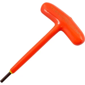 Gray Tools 5/32″ S2 T-handle Hex Key, 1000V Insulated (68610-I)