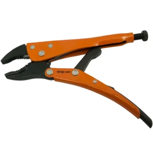Grip-on 7″ Locking Pliers, 1-7/8″ Jaw Opening, Curved Jaws (111-07F) - view 3