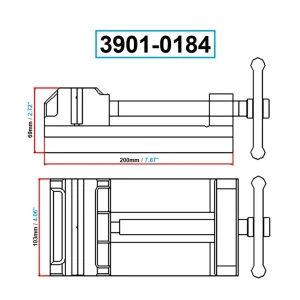 PRO-SERIES PRO-SERIES INDUSTRIAL 4″ DRILL PRESS VISE (3901-0184) - view 2