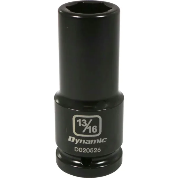 Dynamic Tools 3/4″ Drive 6 Point SAE, 13/16″ Deep Length, Impact Socket (D020526)